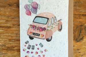 les cartes de Lulu "vive les mariés"(2cv)